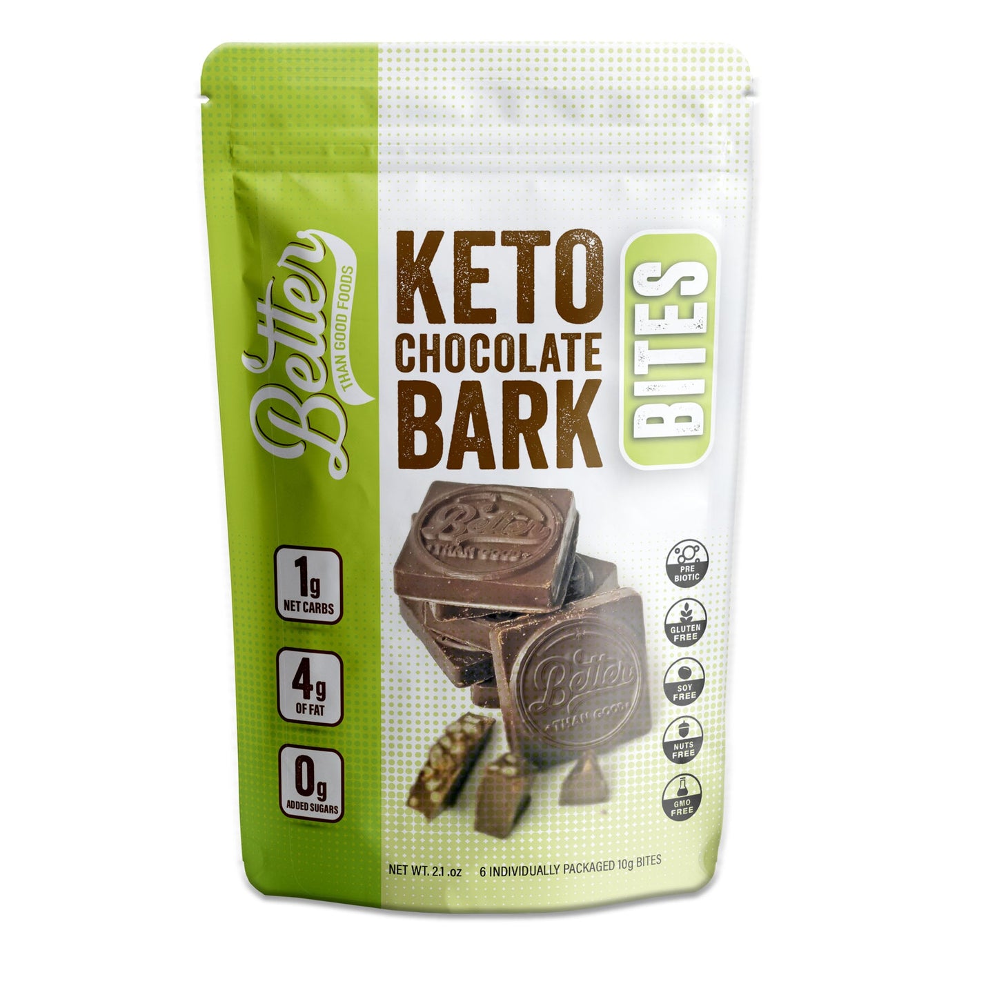 Keto Chocolate Crunch Bites (2.2oz Bag, 10g Bites, 2pk)