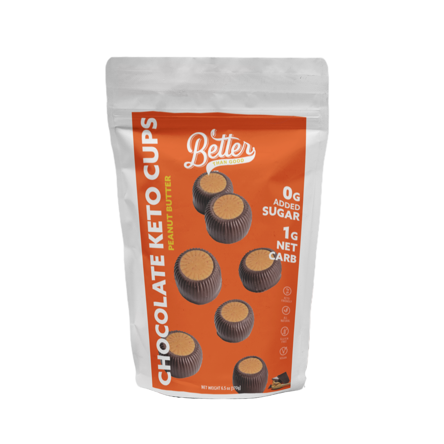 Low Carb Peanut Butter Cups 6oz (1 Pack)