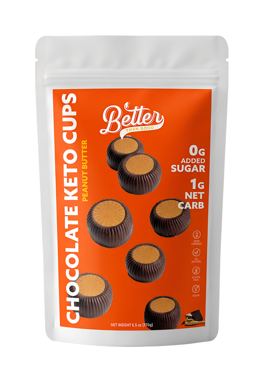 Keto Chocolate Peanut Butter Cups 6oz (2 Pack)