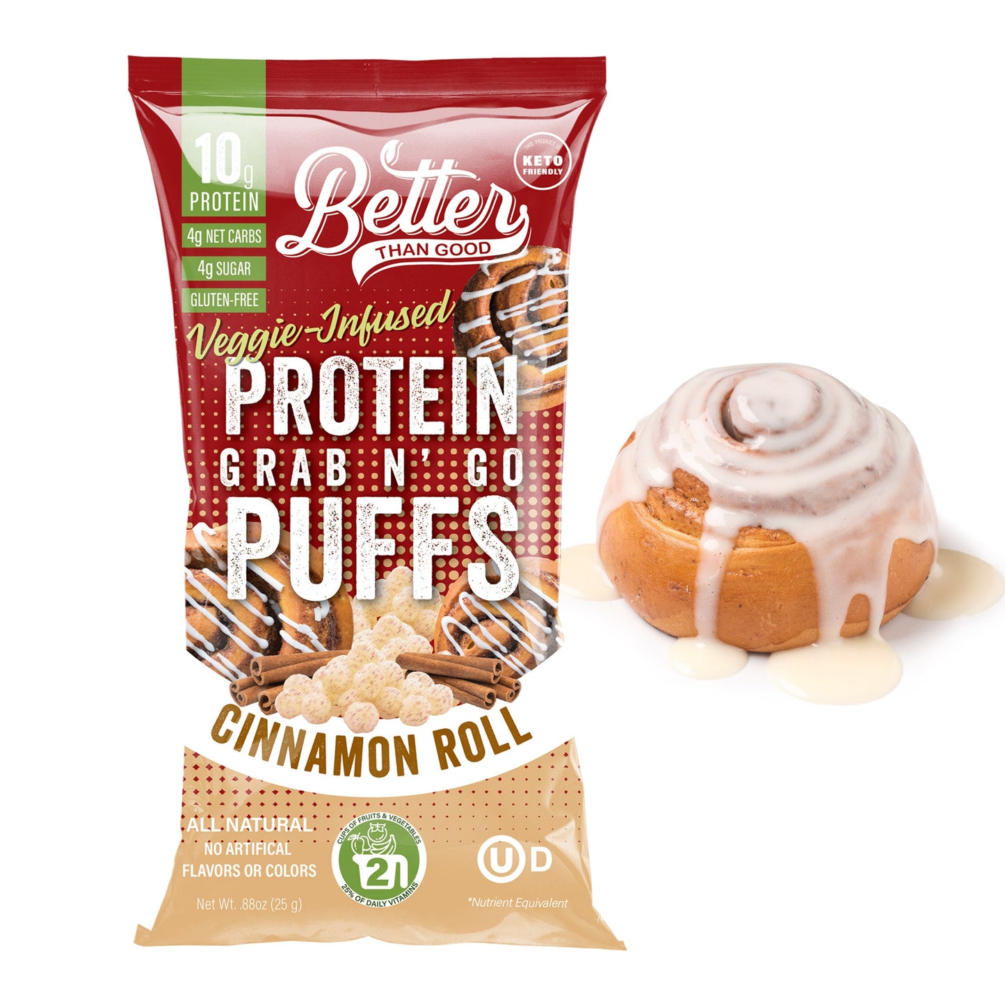 Cinnamon Roll Coated Protein Crisps (12pk) by Better Than Good