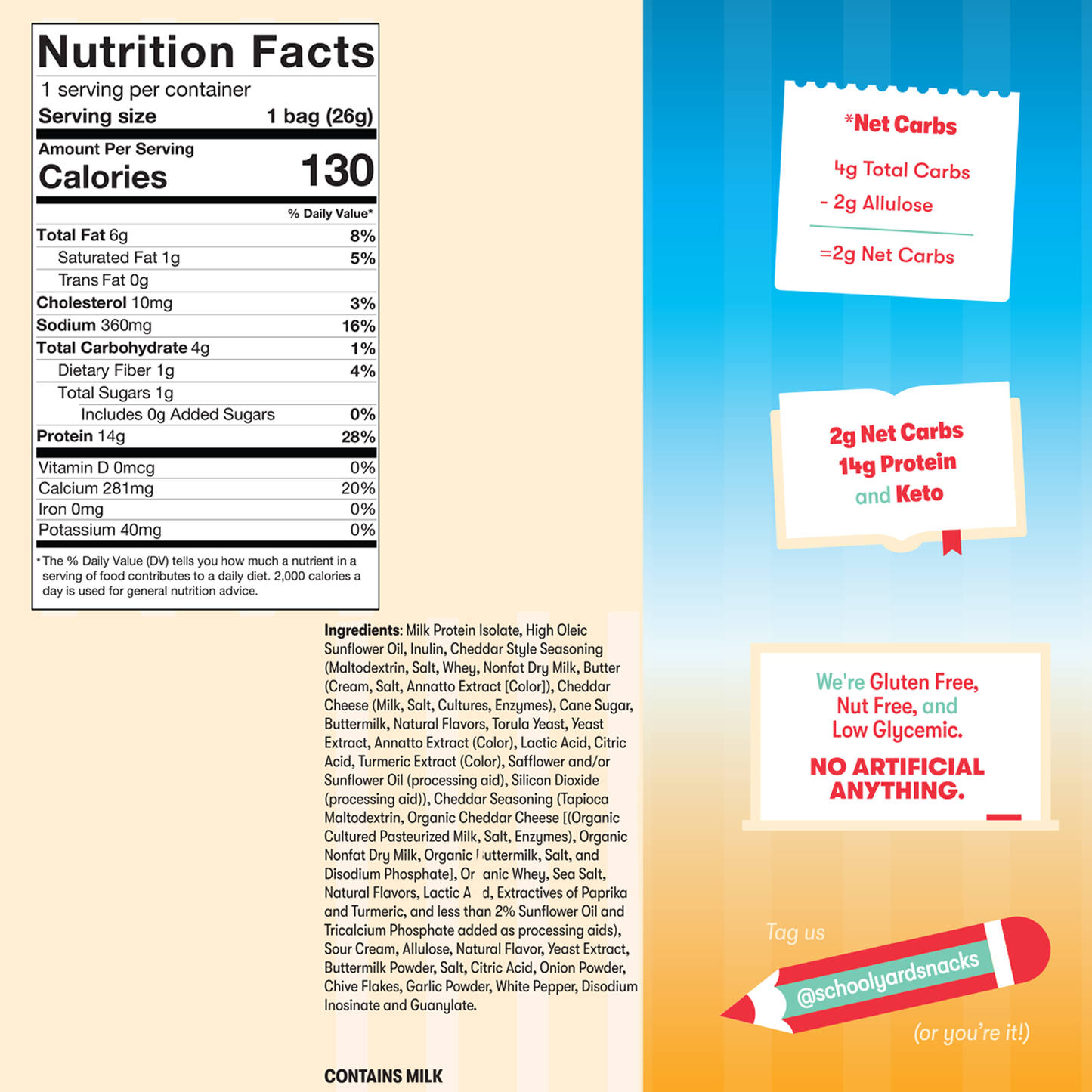 NEW Cheddar & Sour Cream Protein Pops (Chips)
