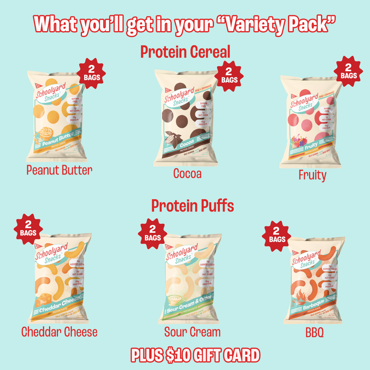 Variety Trial Pack - Lose the Sugar, Keep the Taste 40% Off