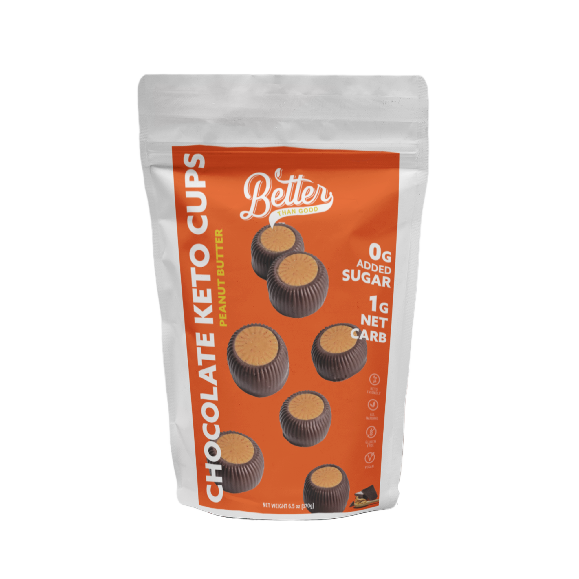 Keto Chocolate Peanut Butter Cups (Buckeyes) - 2pk
