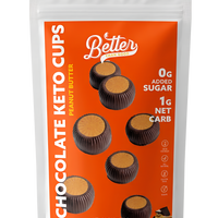 Keto Chocolate Peanut Butter Cups 6oz (2 Pack)