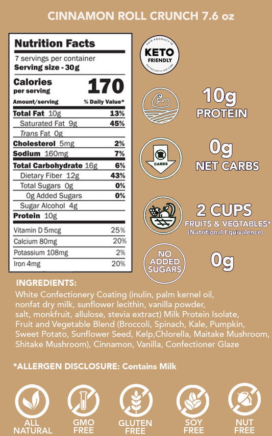 Cinnamon Roll Coated Protein Crisps (12pk) by Better Than Good