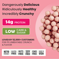 Strawberries & Cream Protein Crisps