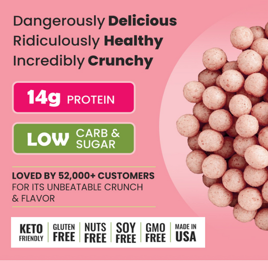 Strawberries & Cream Protein Crisps
