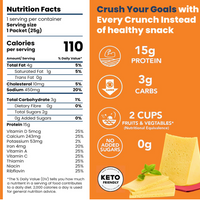 Baked Cheddar Protein Crisps