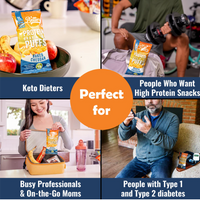 Baked Cheddar Protein Crisps