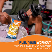 Baked Cheddar Protein Crisps