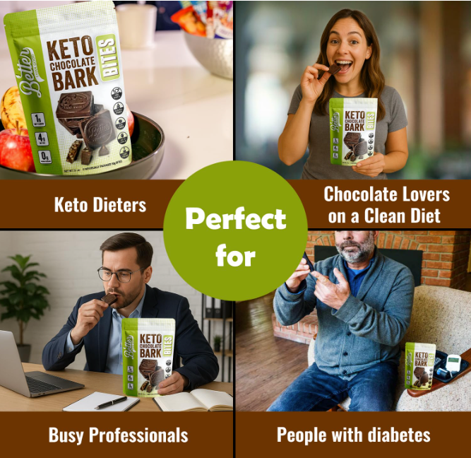 Keto Chocolate Bark Bites 3oz  (2pk)