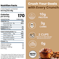 Cinnamon Roll Coated Protein Crisps