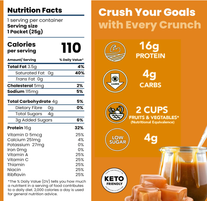 Salted Caramel Protein Crisps