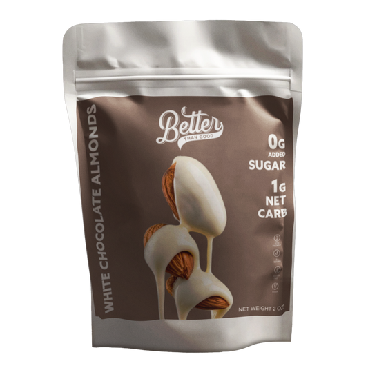 Keto White Chocolate Almonds 6oz (2pk)