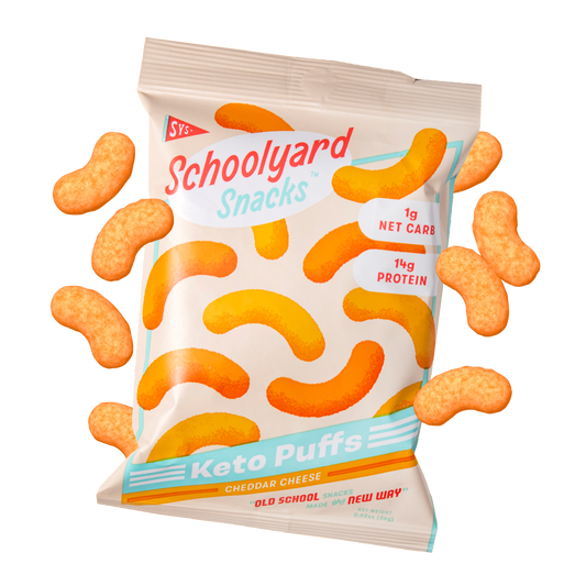 SPECIAL OFFER: Cheddar Cheese Keto Puffs (12 Bags)
